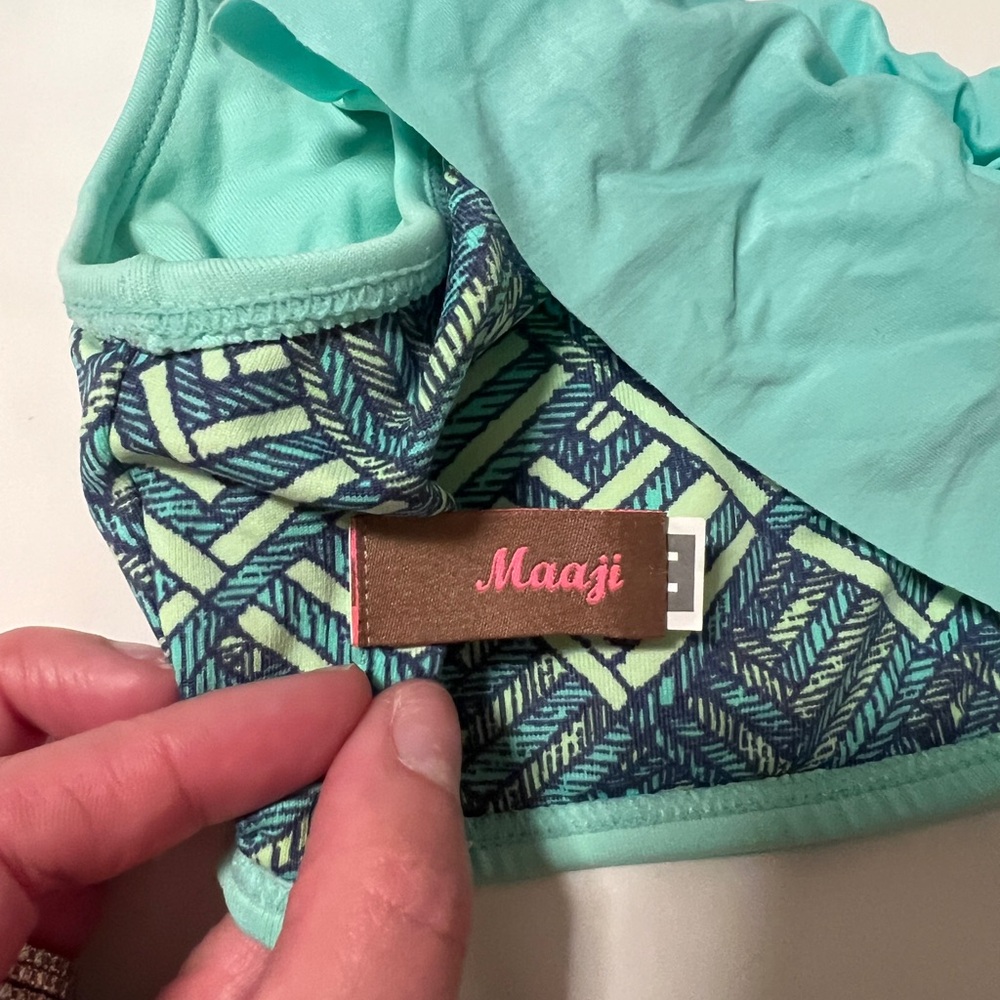 Maaji Turquoise Ruffle Bikini Set - Picture 3 of 4